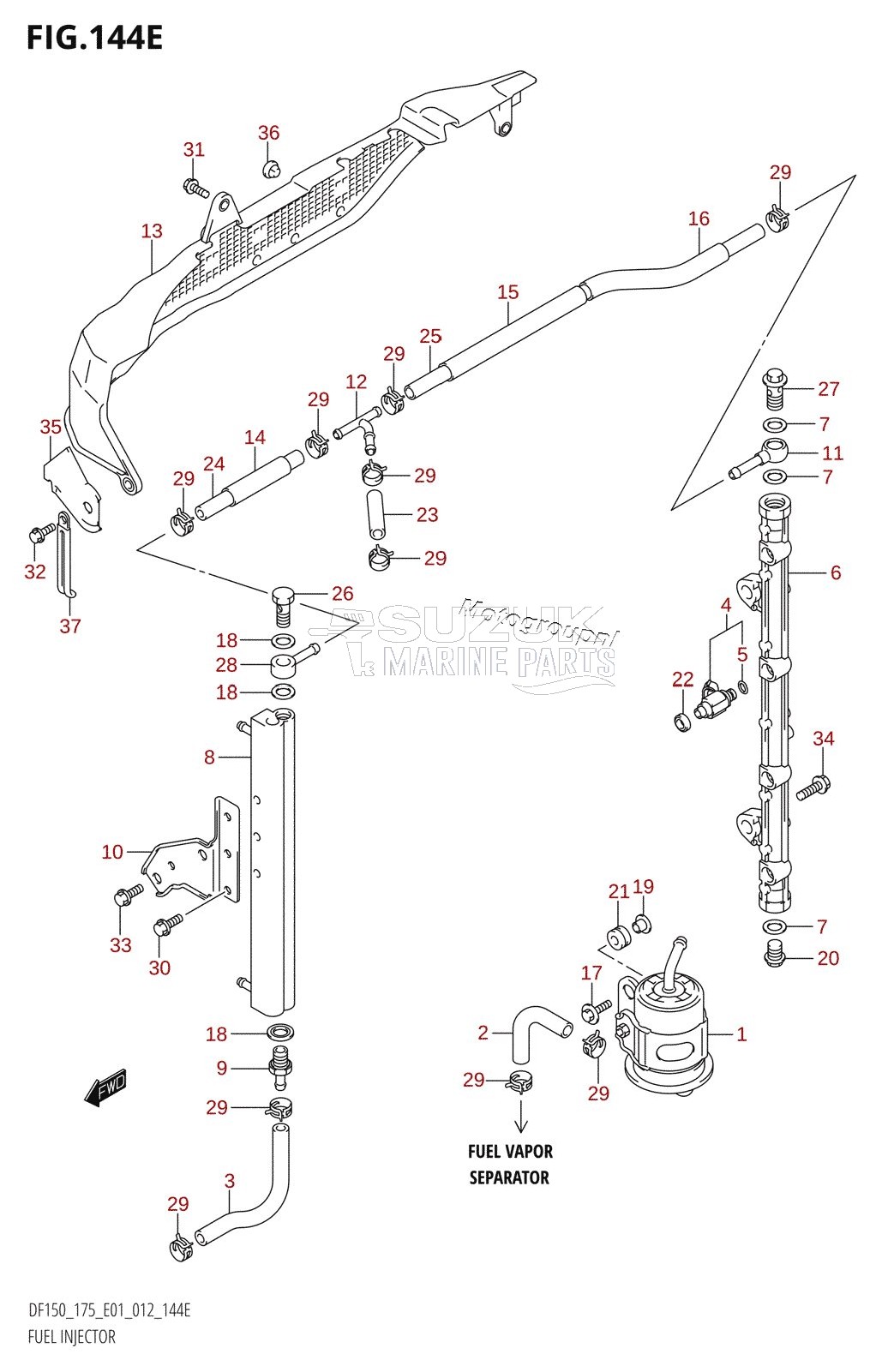 FUEL INJECTOR (DF175T:E01)