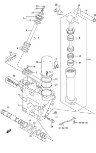 Outboard DF 225 drawing Trim Cylinder