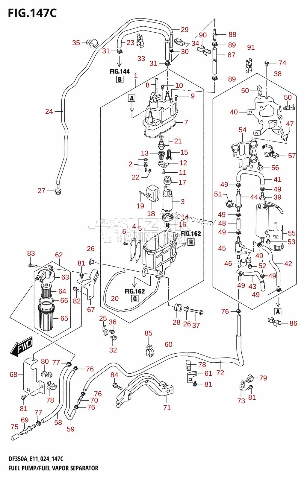 FUEL PUMP /​ FUEL VAPOR SEPARATOR (E40)