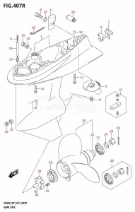 DF50A From 05004F-710001 (E01)  2017 drawing GEAR CASE (DF60AVT:E01)