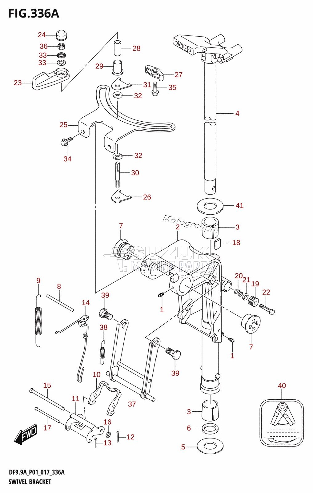 SWIVEL BRACKET (DF8A:P01)