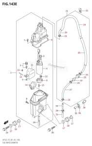 DF150Z From 15002Z-210001 (E01 E40)  2012 drawing FUEL VAPOR SEPARATOR (DF175T:E01)