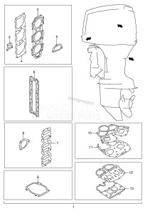 DT150STCL From 15002-030001 ()  2000 drawing OPTIONAL : GASKET SET (DT150(S) /​ 200)