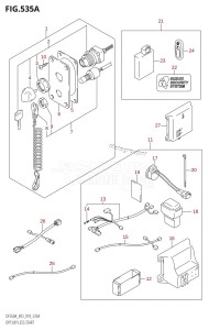 DF350A From 35001F-710001 (E03)  2017 drawing OPT:KEY LESS START