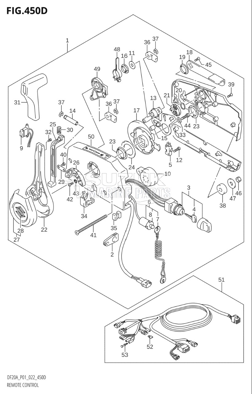 REMOTE CONTROL ((DF9.9BT,DF15AT,DF20AT):022)