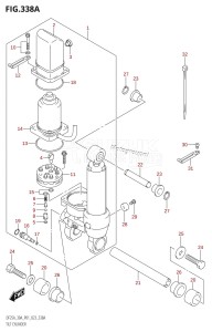 DF30A From 03003F-340001 (P01 P40)  2023 drawing TILT CYLINDER (DF25AT,DF25ATH,DF30AT,DF30ATH)