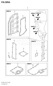 DF115AZ From 11503Z-510001 (E03)  2015 drawing OPT:GASKET SET