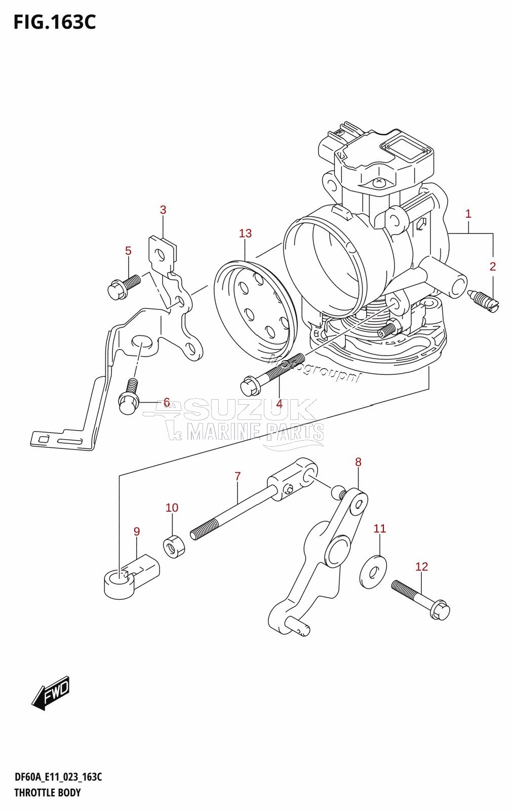 THROTTLE BODY (DF40AST,DF40ASVT)