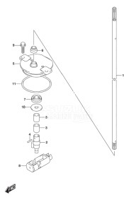 DF 150 drawing Clutch Rod (Model: TG/ZG)