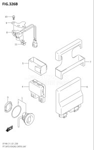 14003Z-040001 (2020) 140hp E11 E40-Gen. Export 1-and 2 (DF140AZ) DF140A drawing PTT SWITCH / ENGINE CONTROL UNIT (DF115AST,DF115AT,DF115AZ)