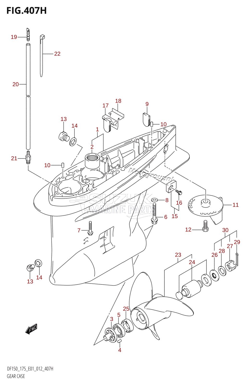 GEAR CASE (DF175Z:E40)