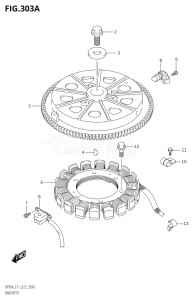 07003F-240001 (2022) 70hp E11 E40-Gen. Export 1-and 2 (DF70AT  DF70ATH  DF70ATH) DF70A drawing MAGNETO