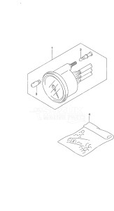 Outboard DF 9.9A drawing Opt: Meter - w/Remote Control