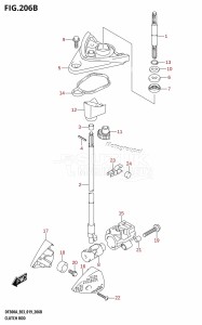 DF250AP From 25003P-910001 (E03)  2019 drawing CLUTCH ROD (DF250A)