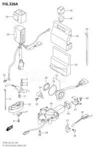 DF225T From 22503F-810001 (E03)  2018 drawing PTT SWITCH /​ ENGINE CONTROL UNIT (DF300A)