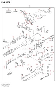 DF70A From 07003F-310001 (E01 E40)  2013 drawing OPT:TILLER HANDLE (DF90A:E40)