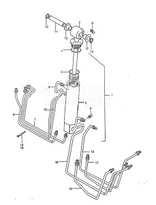 DT 75 drawing Tilt Cylinder (1988 to 1994)