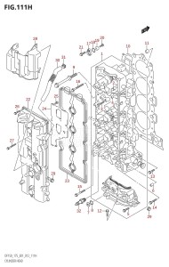 DF175T From 17502F-210001 (E01 E40)  2012 drawing CYLINDER HEAD (DF175Z:E40)