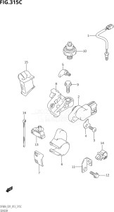 05003F-310001 (2013) 50hp E01-Gen. Export 1 (DF50A  DF50ATH) DF50A drawing SENSOR (DF40AST:E34)