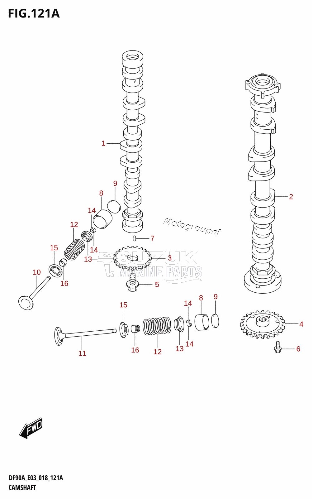 CAMSHAFT (DF70A)