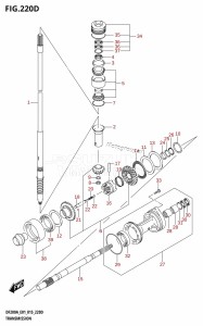 DF200A From 20003F-510001 (E01 E40)  2015 drawing TRANSMISSION (DF200AZ:E40)