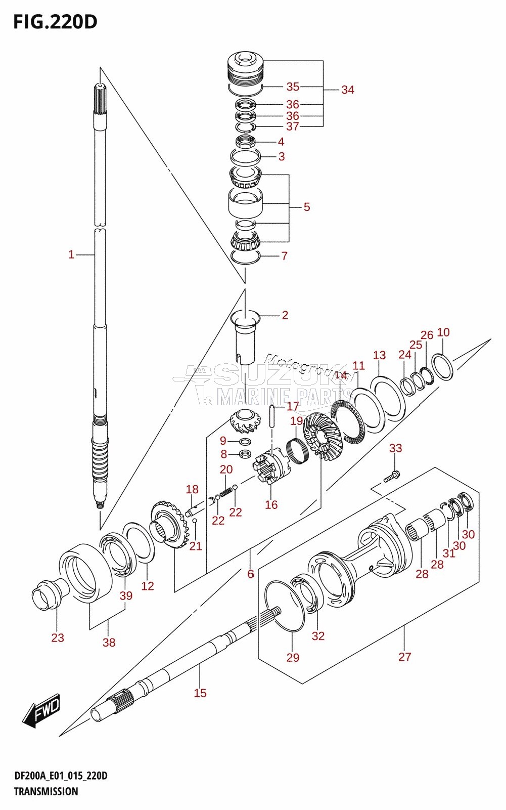 TRANSMISSION (DF200AZ:E40)