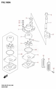 DF30A From 03003F-440001 (P01 - P40)  2024 drawing WATER PUMP (DF25A,DF25AT,DF30AQ,DF30AR,DF30AT,DF30ATH)