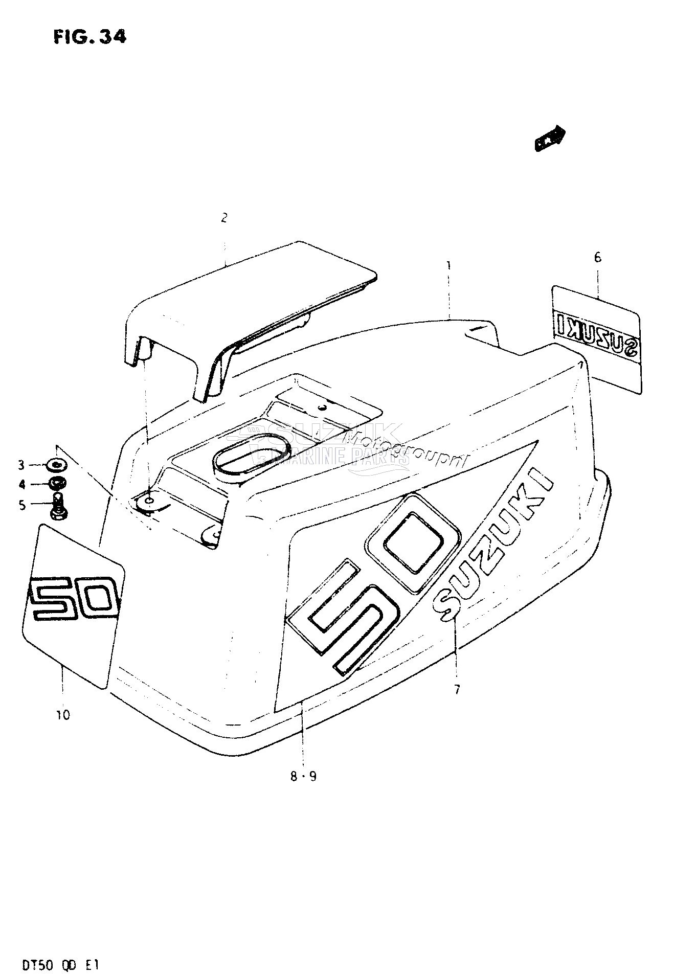 ENGINE COVER (DT50M)