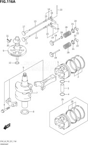 00603F-140001 (2021) 6hp P03-U.S.A (DF6A) DF6A drawing CRANKSHAFT