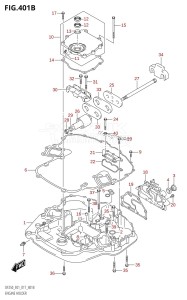 DF250Z From 25003Z-710001 (E40)  2017 drawing ENGINE HOLDER (DF200T:E40)