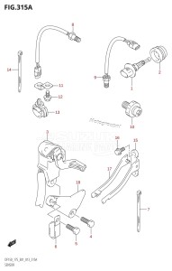 DF150 From 15002F-310001 (E01 E40)  2013 drawing SENSOR