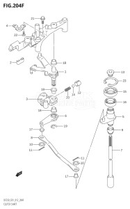 20002Z-210001 (2012) 200hp E01 E40-Gen. Export 1 - Costa Rica (DF200Z) DF200Z drawing CLUTCH SHAFT (DF225T:E40)