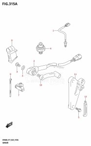 DF50A From 05004F-140001 (E03)  2021 drawing SENSOR (DF40A,DF40ATH,DF50A,DF50ATH)