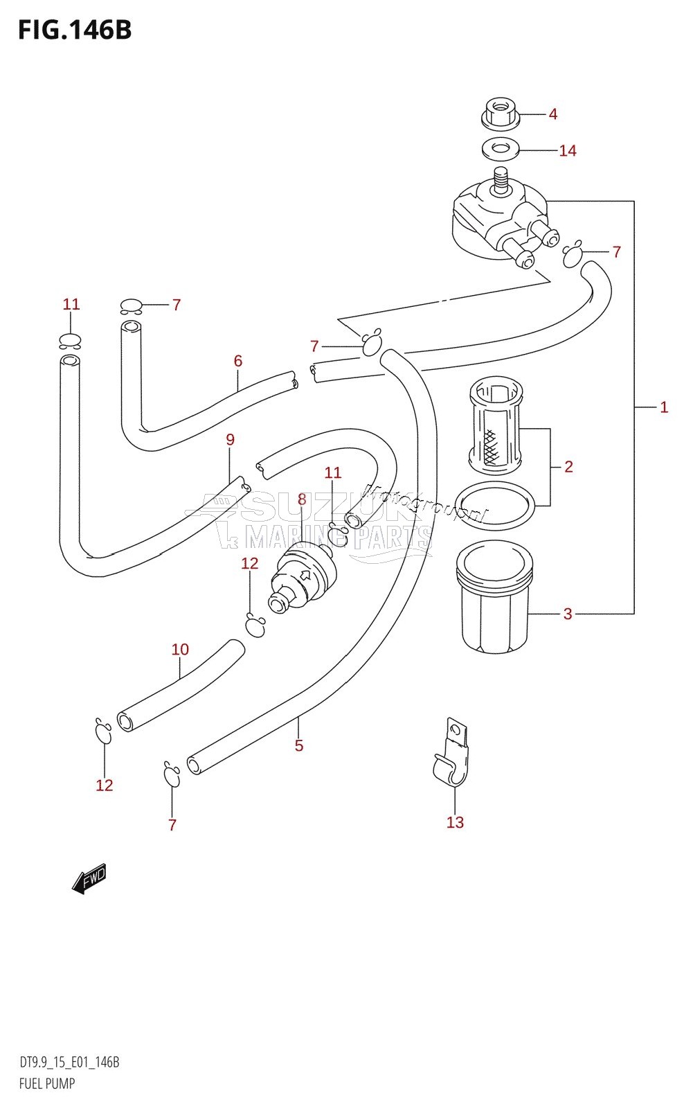 FUEL PUMP (DT9.9K,DT15K)