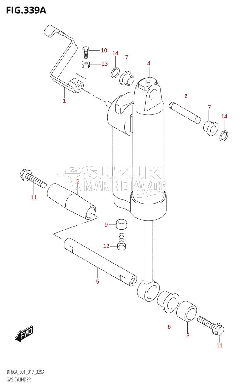 GAS CYLINDER (DF40AQH:E01)