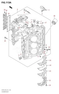 DF225Z From 22503Z-210001 (E03)  2012 drawing CYLINDER BLOCK