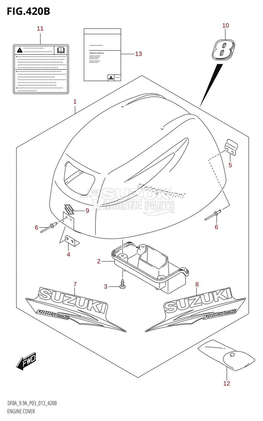 ENGINE COVER (DF8AR:P03)