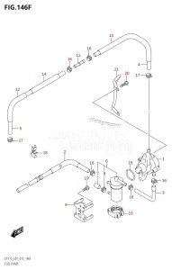 DF175ZG From 17502Z-510001 (E01 E40)  2015 drawing FUEL PUMP (DF150Z:E40)