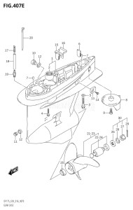 15002Z-610001 (2016) 150hp E03-USA (DF150Z) DF150Z drawing GEAR CASE (DF175T:E03)