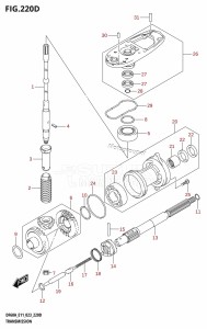 DF60A From 06003F-040001 (E01 E03 E11 E40)  2020 drawing TRANSMISSION ((DF60A,DF60AQH,DF60ATH):E40)