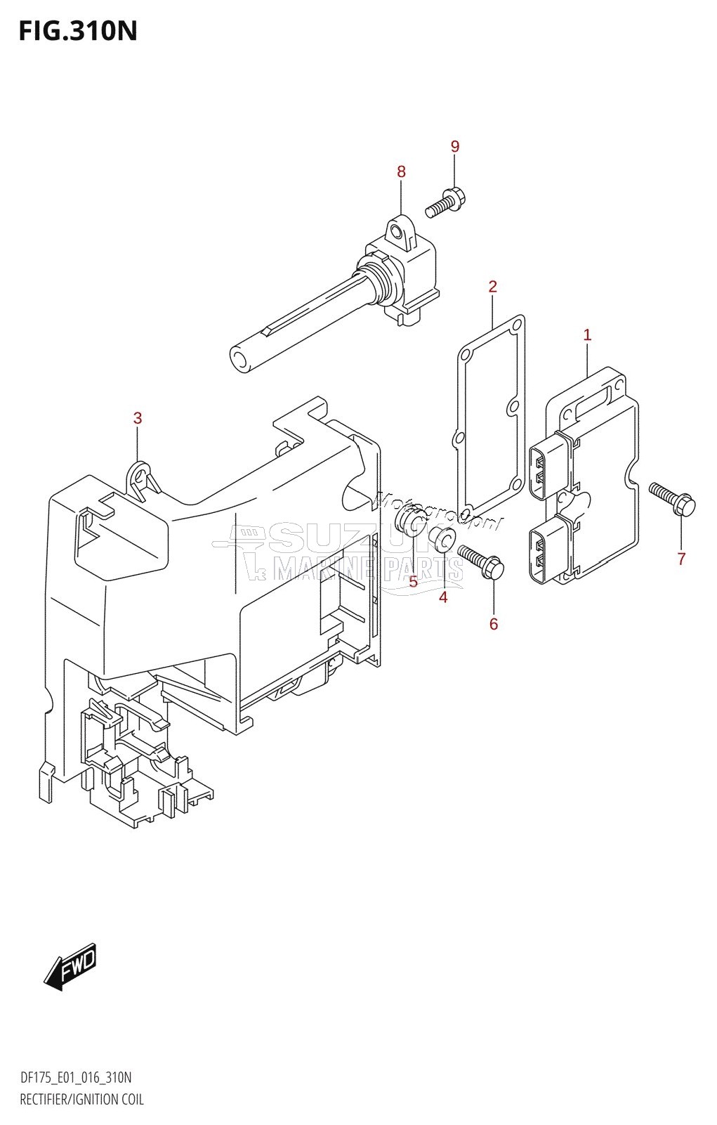 RECTIFIER /​ IGNITION COIL (DF175Z:E01)