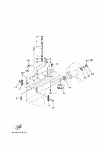 F130AETX drawing PROPELLER-HOUSING-AND-TRANSMISSION-2