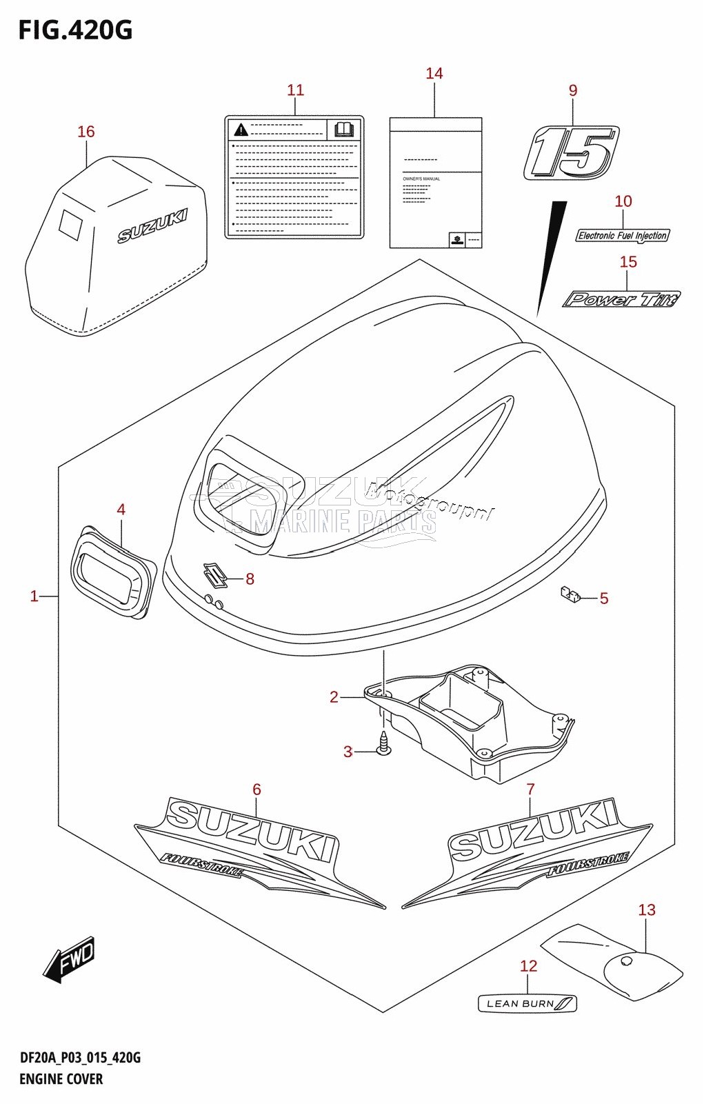 ENGINE COVER (DF15ATH:P03)