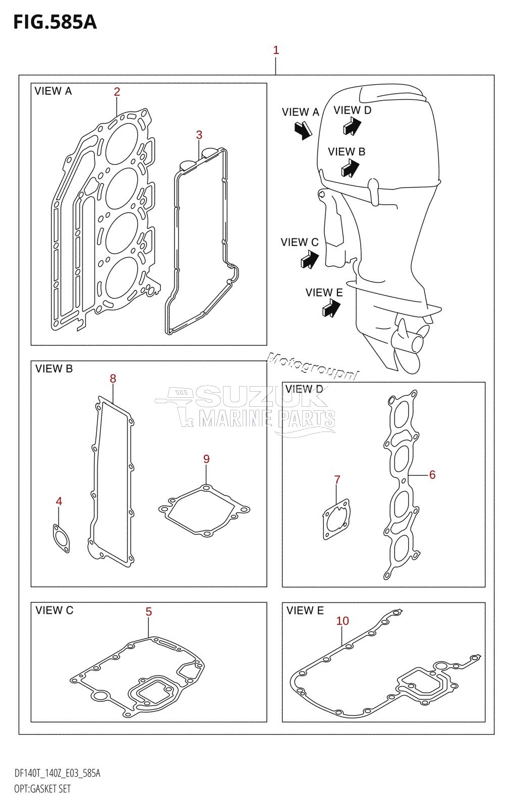 OPT:GASKET SET