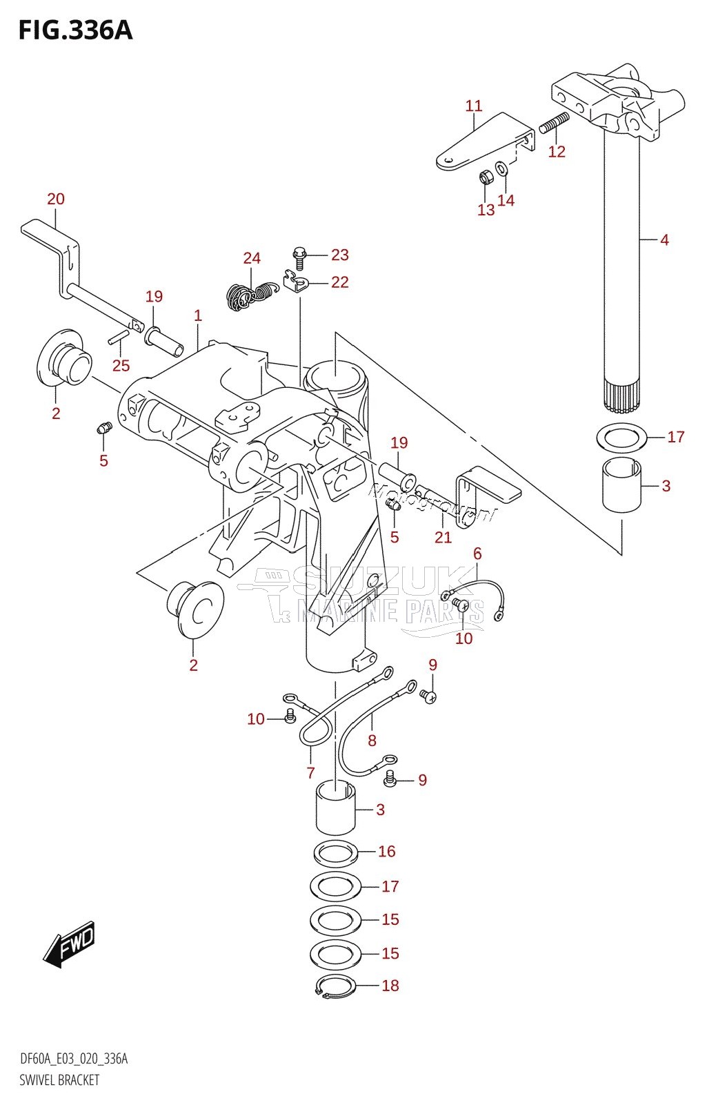 SWIVEL BRACKET (DF40A,DF50A)