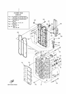 F115AETX drawing CYLINDER--CRANKCASE-2