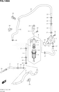 17503P-240001 (2022) 175hp E11-Gen. Export 2 (DF175AP    DF175AP) DF175AP drawing FUEL PUMP (E01,E03,E11)