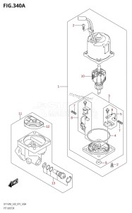 DF150 From 15002Z-910001 (E40)  2019 drawing PTT MOTOR