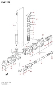 DF140 From 14001F-251001 (E03)  2002 drawing TRANSMISSION (DF140T)