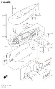 DF225T From 22503F-810001 (E03)  2018 drawing GEAR CASE (DF250A)